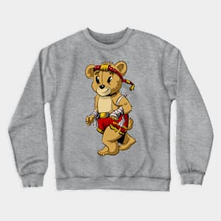 Muay Thai Bear MAscot Crewneck Sweatshirt